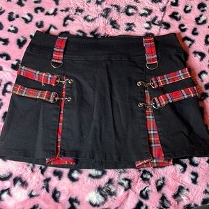 Serious Punk Plaid Mini Skirt